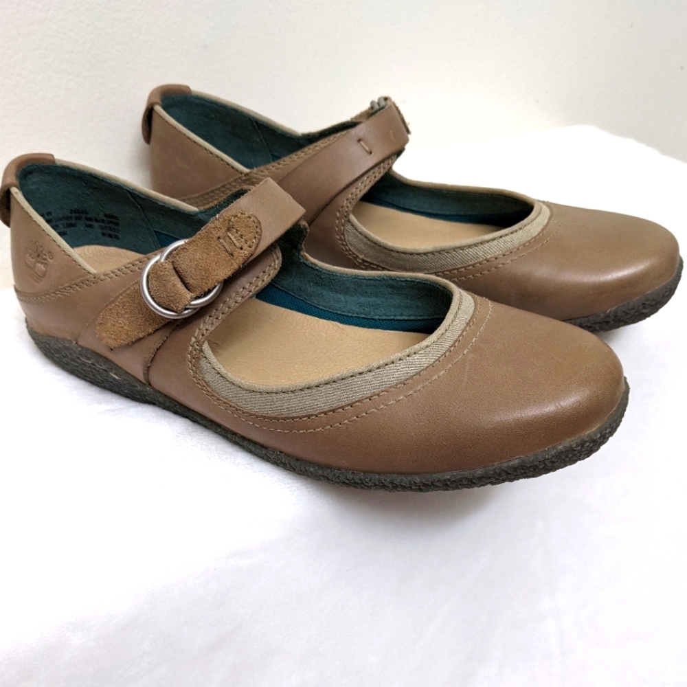 Timberland Earthkeepers So Soft & Comfortable Leather Boho Bayden Mary Janes